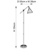  endon 74355 - podna lampa tiffany dark star 1xE14/40W/230V | Eponuda.com