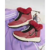 Resti Red women's insulated boots with fur Scherr- Footwear | Shoptok.si