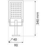  LED solarni reflektor sa senzorom ADIK LED/1,2W/3,7V 1200 mAh 6500K IP44 | Eponuda.com