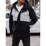 DStreet Kurtka męska przejściowa przeciwdeszczowa czarno-szara | Shoptok.si