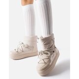 Gemre Beige insulated snow boots with elastic Oslavia | Shoptok.si
