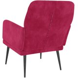  Fotelja crvena boja vina 62 x 79 x 79 cm baršunasta | shoptok.hr