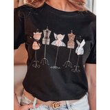 DStreet T-shirt damskie z nadrukiem MANETEE czarny | Shoptok.si