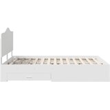  Krevetna konstrukcija Bijelo 140 x 200 cm Konstruirano drvo Bijela 206 x 143 x 100 cm | shoptok.hr