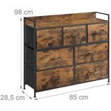 RELAXDAYS Komoda s ladicama, rustikalno smeđa 98 x 28,5 x 85 cm | shoptok.hr