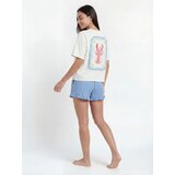 Reserved Komplet dvodijelne pamučne pidžame - plava | shoptok.hr