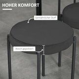  Blagovaonska stolica ukrasna stolica kuhinjska stolica 41 5 cm x 41 5 cm x 46 cm crna | shoptok.hr