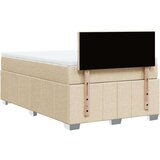 vidaXL Krevet box spring s madracem krem 120 x 190 cm od tkanine | shoptok.hr