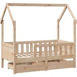 vidaXL Okvir dječjeg kreveta s ladicama bez madraca 80x160 cm od drva | shoptok.hr