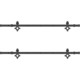 Pribor za klizna vrata 152,5 cm čelični crni | shoptok.hr