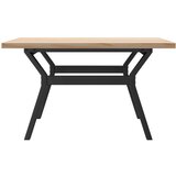  Stolić za kavu Y-oblika 80x80x45,5 cm od borovine i čelik | shoptok.hr
