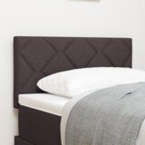  Vzglavje z LED lučmi z vzglavjem Rjava 80 cm blago, (5000043900) | Shoptok.si