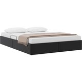  Otomanski krevet s pohranom Crna 140 x 190 cm Lažna koža | shoptok.hr