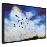 Slika - Autumn Is Coming (1 Part) Wide 90x60 U crnom drvenom okviru | shoptok.hr