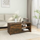 Furnova Klubska mizica dimljeni hrast 102x50x45 cm konstruiran les, (21915474) Cene