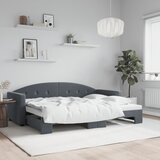  Dnevni krevet na razvlačenje bez madraca tamnosivi 80x200 cm | shoptok.hr
