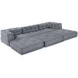  3-sedežni modularni pouf kavč, zložljiv, siva tkanina, (22046022) | Shoptok.si