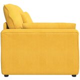  Modularni kauč s naslonom za ruke i jastucima svijetložuti 100 cm | shoptok.hr