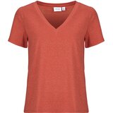 Vila VILUXI GLITTER V-NECK Ružičasta | shoptok.hr