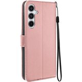 Oem Mayaxess, Torbica s preklopom za Samsung Galaxy A55 Zaščita z zapestnim trakom Večnamenska zaklopka, Šampanjec roza, (5000215711) | Shoptok.si