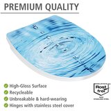 Wenko WC deska s počasnim zapiranjem 38 x 45 cm Droplets – | Shoptok.si