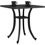  Vrtni stol crni 53 x 53 x 53 cm od lijevanog aluminija | shoptok.hr