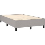  Krevet s oprugama i madrac svjetlosivi 120 x 200cm od tkanine | shoptok.hr