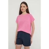 North Sails Bombažna kratka majica ženska, roza barva, 093372