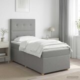  Boxspring krevet s madracem Svjetlosiva Jjedan Tkanina Cijene