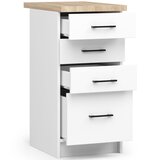 AKORD Oliwia Kuhinjska Spodnja Omarica, 4 Predali In Delovni Pult, Bela, (5000333135) | Shoptok.si