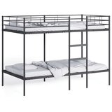 vidaXL Dvoposteljna postelja brez vzmetnice črna 100x200 cm jeklo | Shoptok.si