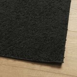  Čupavi moderni tepih s visokim vlaknima crni 80x150 cm | shoptok.hr