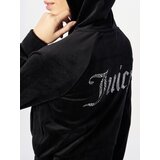 Juicy Couture Športne jope in jakne Madison Classic Velour Hoodie With Juicy Logo Črna | Shoptok.si