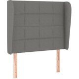  Uzglavlje s ušima tamnosivo 83 x 23 x 118/128 cm od tkanine | shoptok.hr