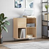 vidaXL Omarica za gramofonske plošče hrast sonoma 84,5x38x89 cm les Cene