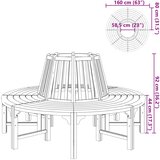  Klupa oko stabla Ø 160 cm drvena | Eponuda.ba