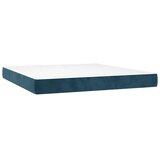 Krevet box spring s madracem LED tamnoplavi 180x200 cm baršun | Eponuda.ba