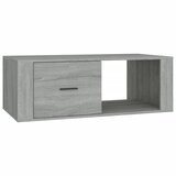 Maison Chic Klubska mizica - kavna mizica - Nizka mizica siva sonoma 100x50,5x35 cm inženirski les, (21753191) Cene