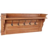 vidaXL Stensko obešalo za plašče 80x16,5x35 cm trdna tikovina | Shoptok.si
