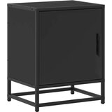 vidaXL Noćni ormarići 2 kom crni 40x31x50 cm Konstruirano drvo i metal | shoptok.hr