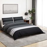 vidaXL Set posteljine za poplun crno-bijeli 200x200 cm pamučni | shoptok.hr