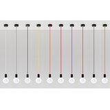 Sollux SL.0158 - Luster na kablu EDISON 1xE27/60W/230V crna/ crvena | Eponuda.com