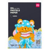 Deli PAPIR ZA CRTANJE ULJANIM PASTELIMA A4 - 20 lista - crni 73931 | ePonuda.com