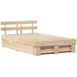  Krevetna konstrukcija Smeđa 120 x 200 cm Čvrsto borovo drvo | Eponuda.com