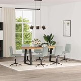 Blagovaonske stolice 6 kom svjetlosive baršunaste | shoptok.hr