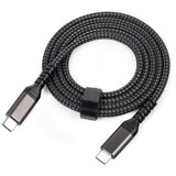 INF Dvokraki Type-C podatkovni kabel PD 100W, najlonsko pleten, 1m, (5000296339) | Shoptok.si