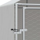 Vanjski kavez za pse s krovom srebrni 2x14x2,5m pocinčani čelik | Shoptok.si