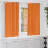 vidaXL Zavjese 2 pcs Svijetla narančasta 175 x 140 cm Poliester | shoptok.hr