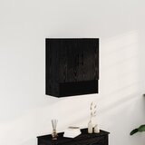 vidaXL Wall Cabinet Črni hrast MDF Srednje Vrata Shrambna omarica Cene