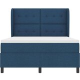 Box Spring Postelja z Blatino Modra 160x200 cm Tkanina, (22051424) | Shoptok.si